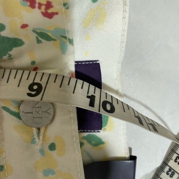 NWT NYDJ Kendall Printed Roll Cuff Ankle Jean lift tuck tech White Floral size 6 - Picture 13 of 13